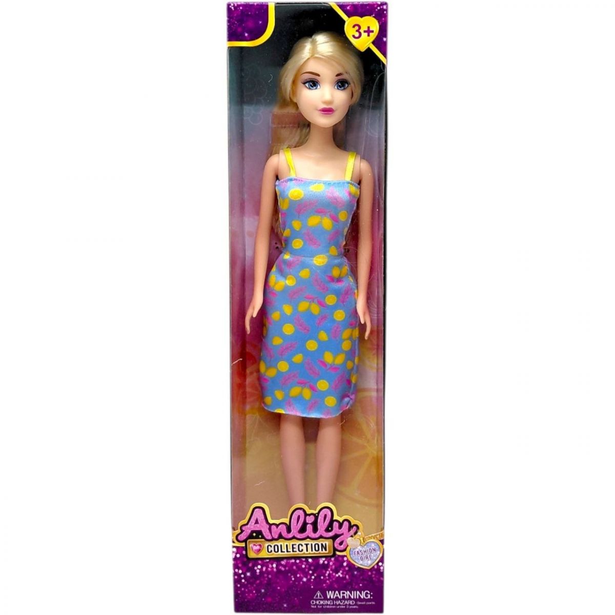 Кукла "Anlily" в стильном образе, 29см (ГОЛУБАЯ)  фото 1