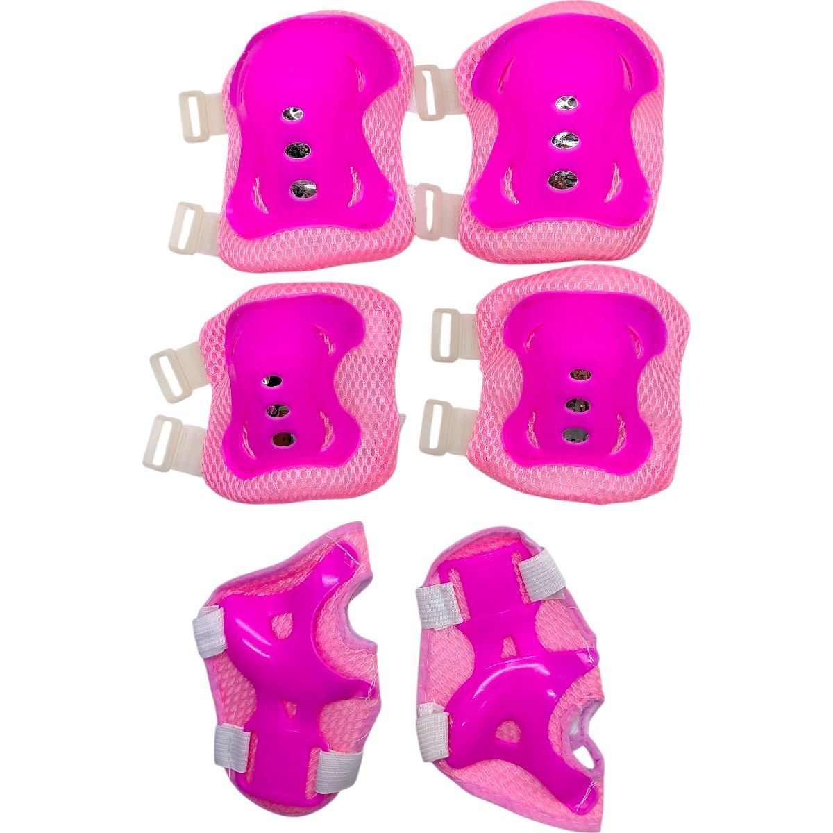 Захисне спорядження: нарукавники, наколінники з липучками в сітці (РОЖЕВИЙ)  фото 1