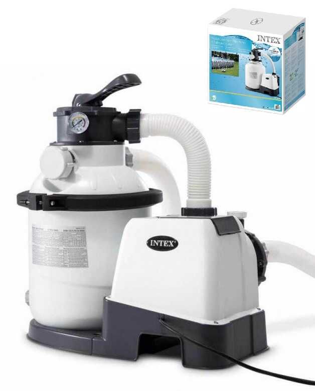 Intex Пісочний насос із хлоргенератором 10 000 л/год, хлор 11 г/год, 55 кг  фото 1