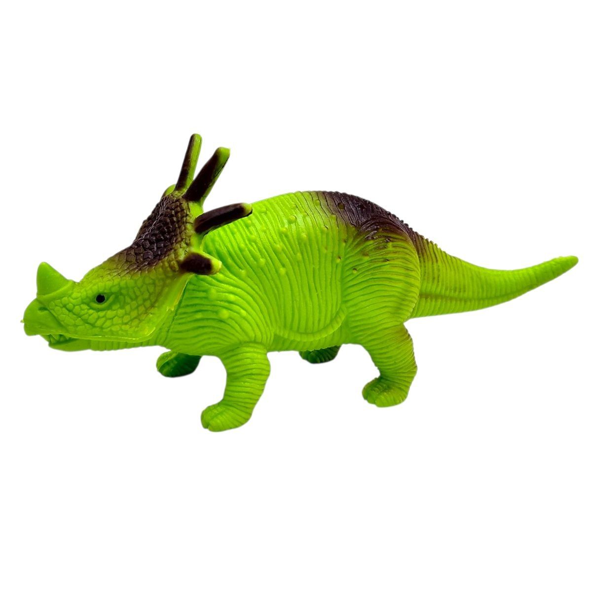 Гумовий динозавр "Dino World" (САЛАТОВИЙ)  фото 1