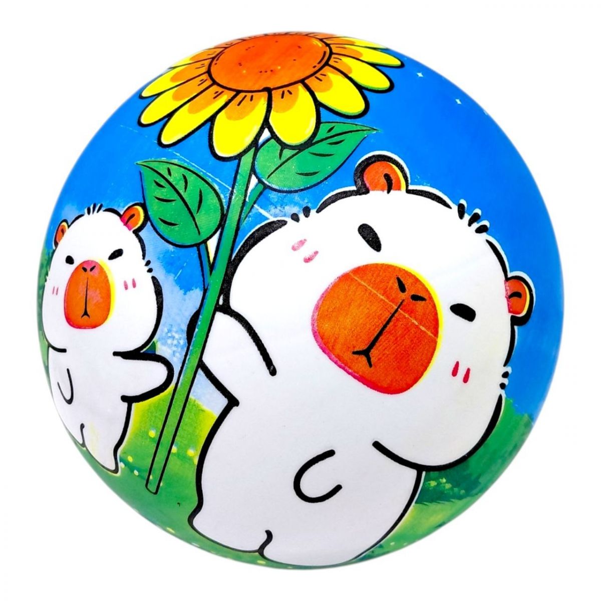 Мʼяч гумовий 9", 60грам (мікс видів)  фото 1