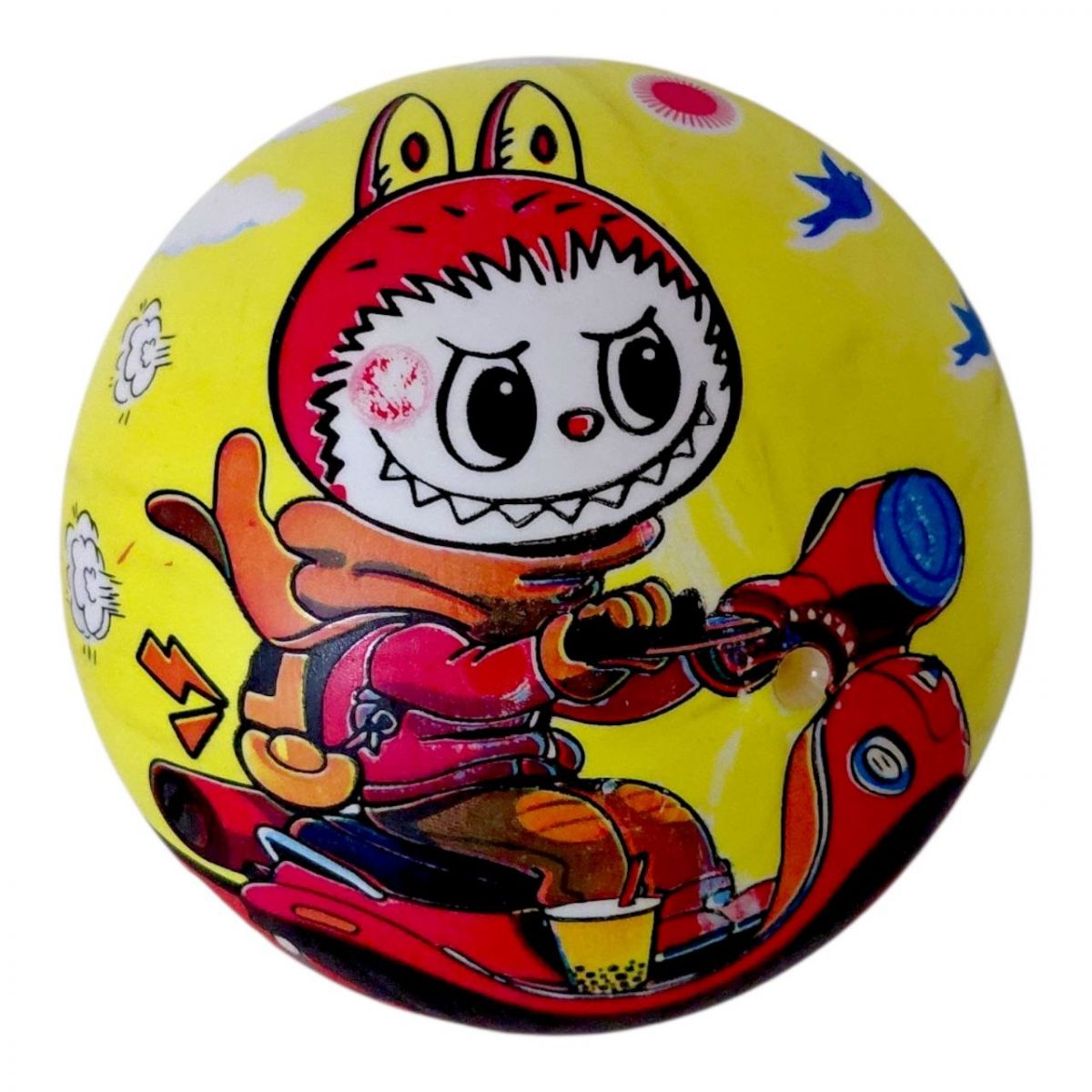 Мʼяч гумовий, 9", 60 грам (мікс видів)  фото 1