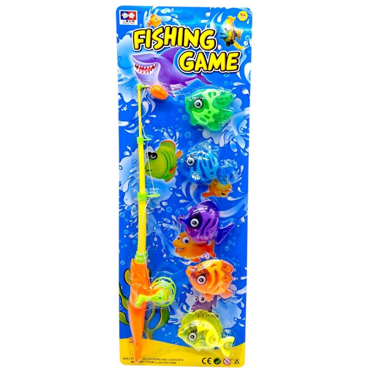 Рыбалка (удочка, 4 рыбки) на планшетке 19*53 см  фото 1