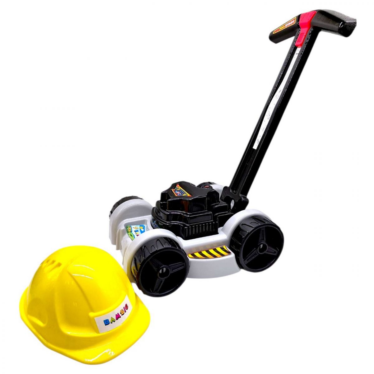 Набір дитячий  "Газонокосарка з каскою" (СІРА)  фото 1