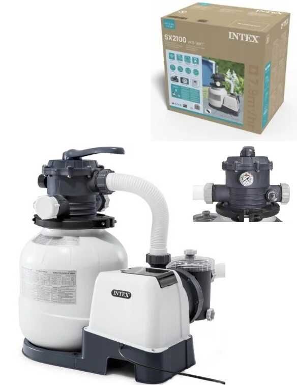 Intex Пісочний фільтр-насос 7 900 л\год, 23 кг, з WiFi  фото 1