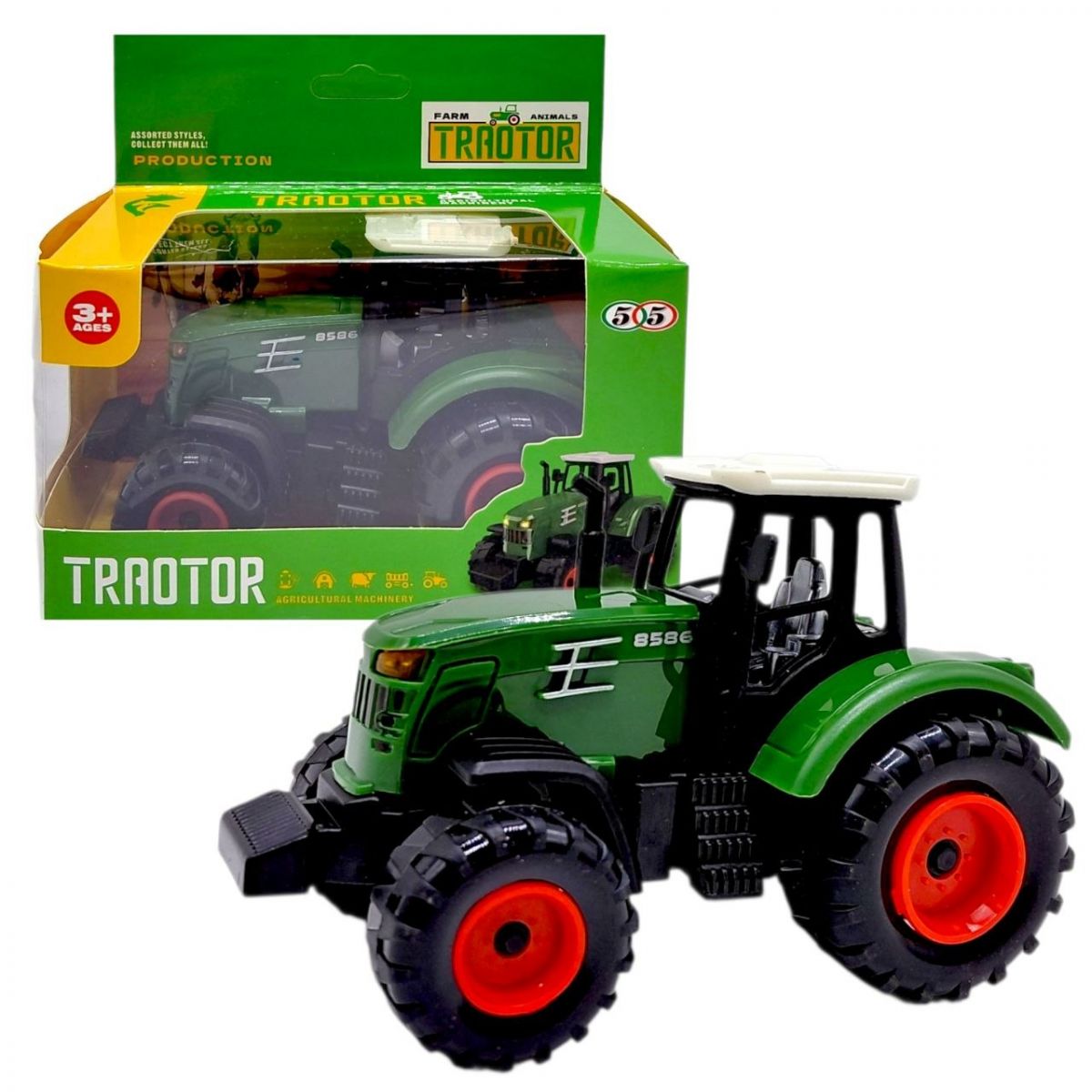 Трактор (розмір: 12. 5х7х7. 5 см, в коробці)  фото 1