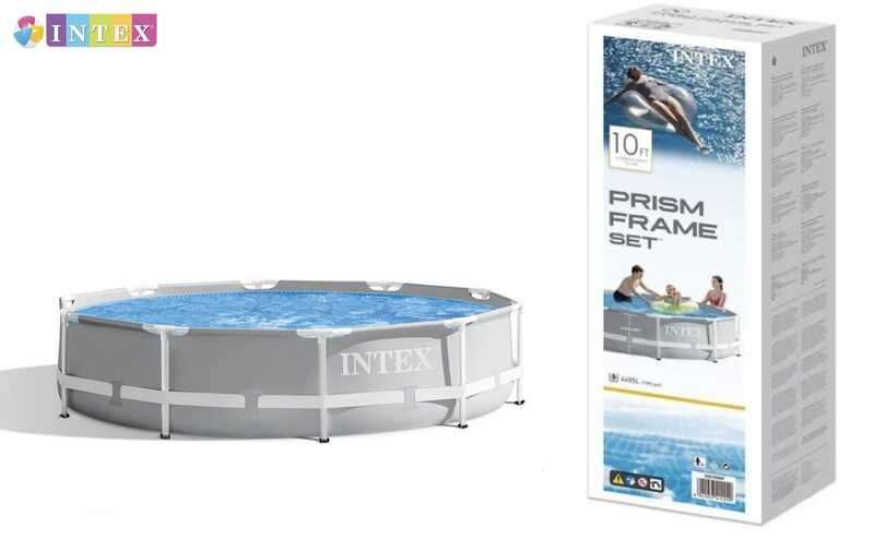 Intex Басейн каркасний розмір:305x76см, Prism Frame Pool, об'єм води:4485л, у коробці  фото 1