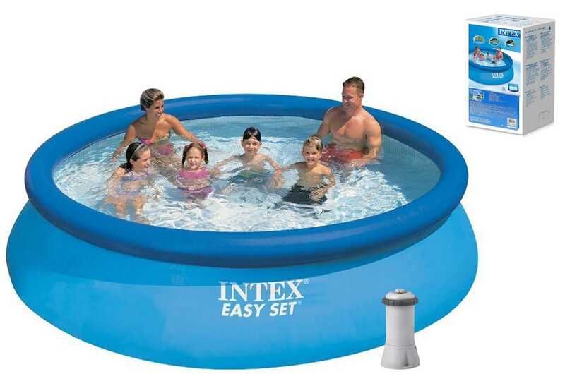 Intex Басейн наливний, фільтр-насос, розміром 366х76см, об'єм: 5621л, вага: 15,15кг  фото 1