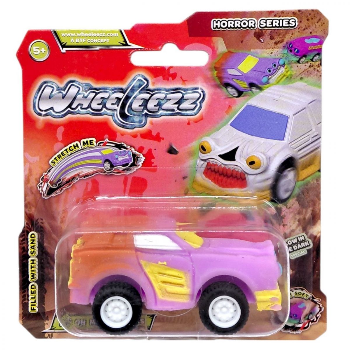 Машинка-тягнучка   серії Horror, Wheeleezz (РОЖЕВА)  фото 1