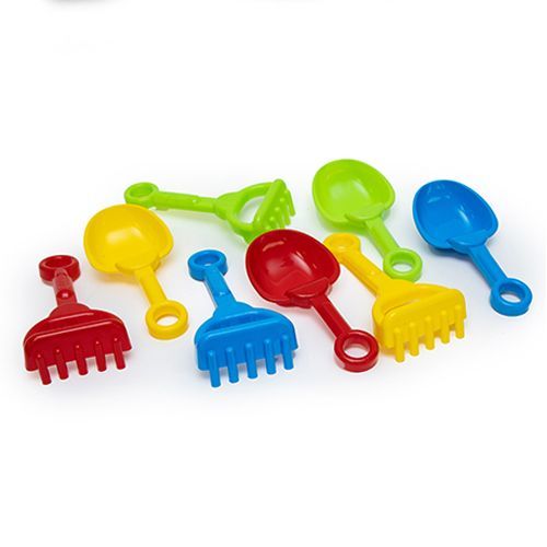 Уцінка.  Пісочний набір "Лопатка + граблі" - ПОЛАМАНІ ГРАБЕЛЬКИ (1ШТ)  фото 1