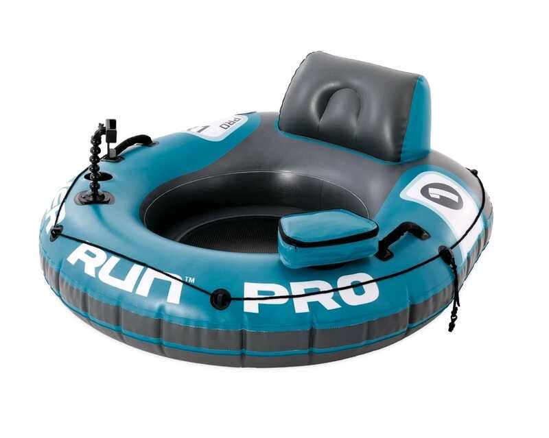 Intex Коло-плюшка з підголовником, тримачем для телефону, 140х132см  фото 1