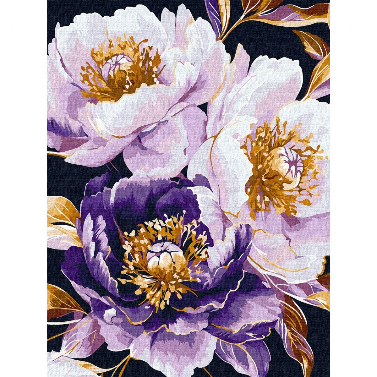 Картина по номерах з фарбами металік "Пурпурова чарівність" 30х40см  фото 1