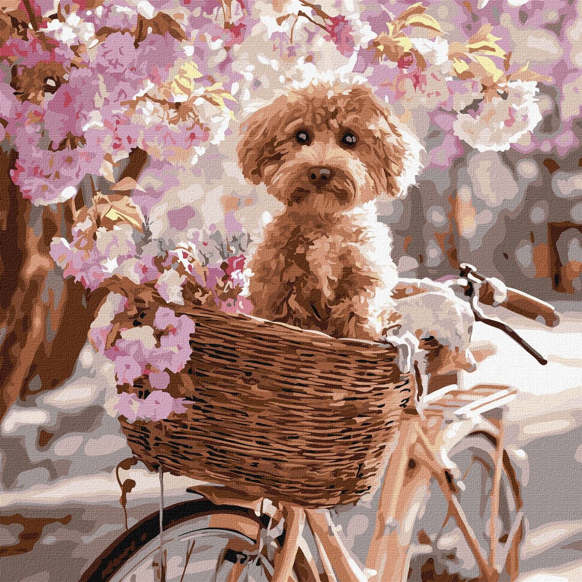 Картина по номерах "Квіткова поїздка" 40х40см  фото 1