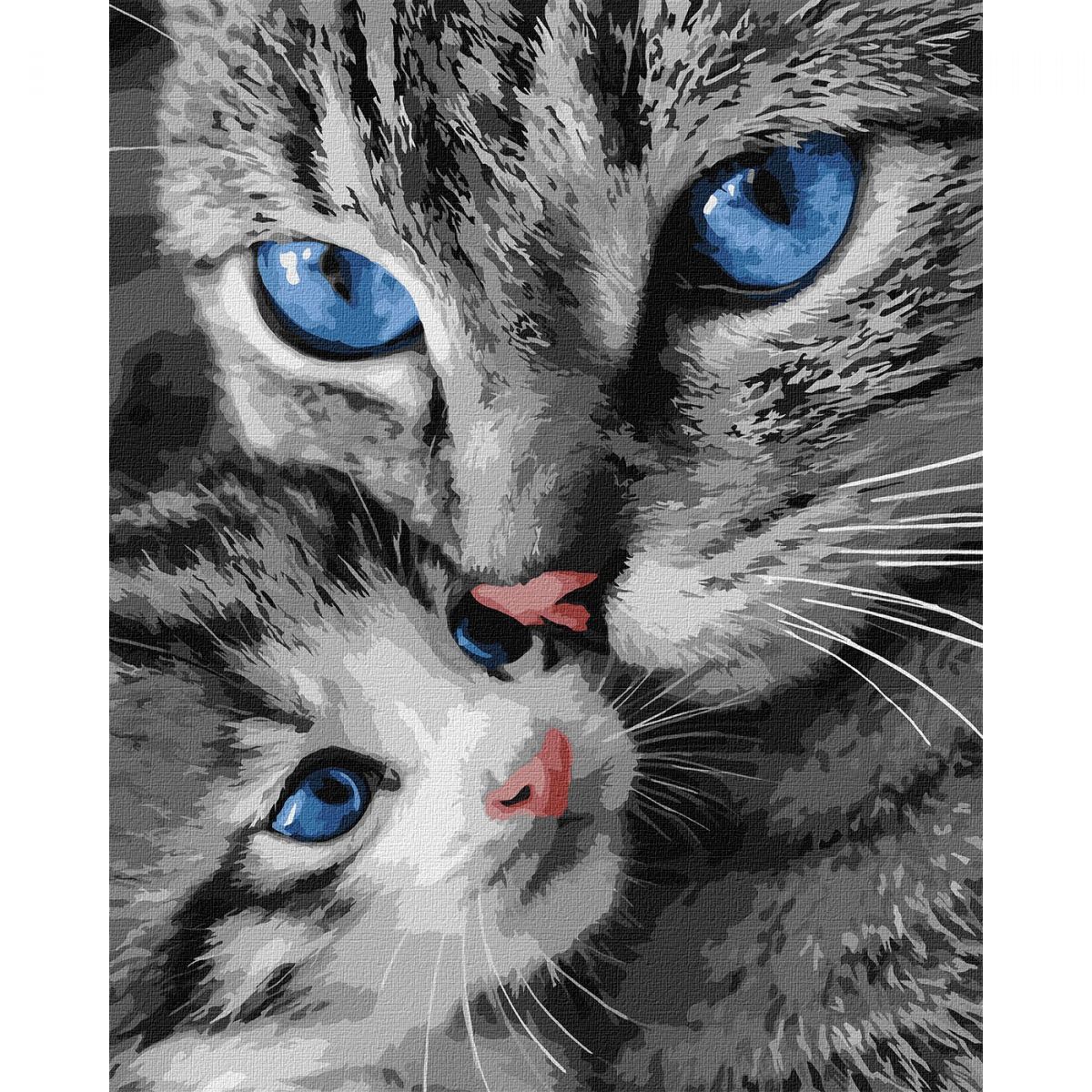 Картина по номерах "Муркотлива мама" 40х50см  фото 1