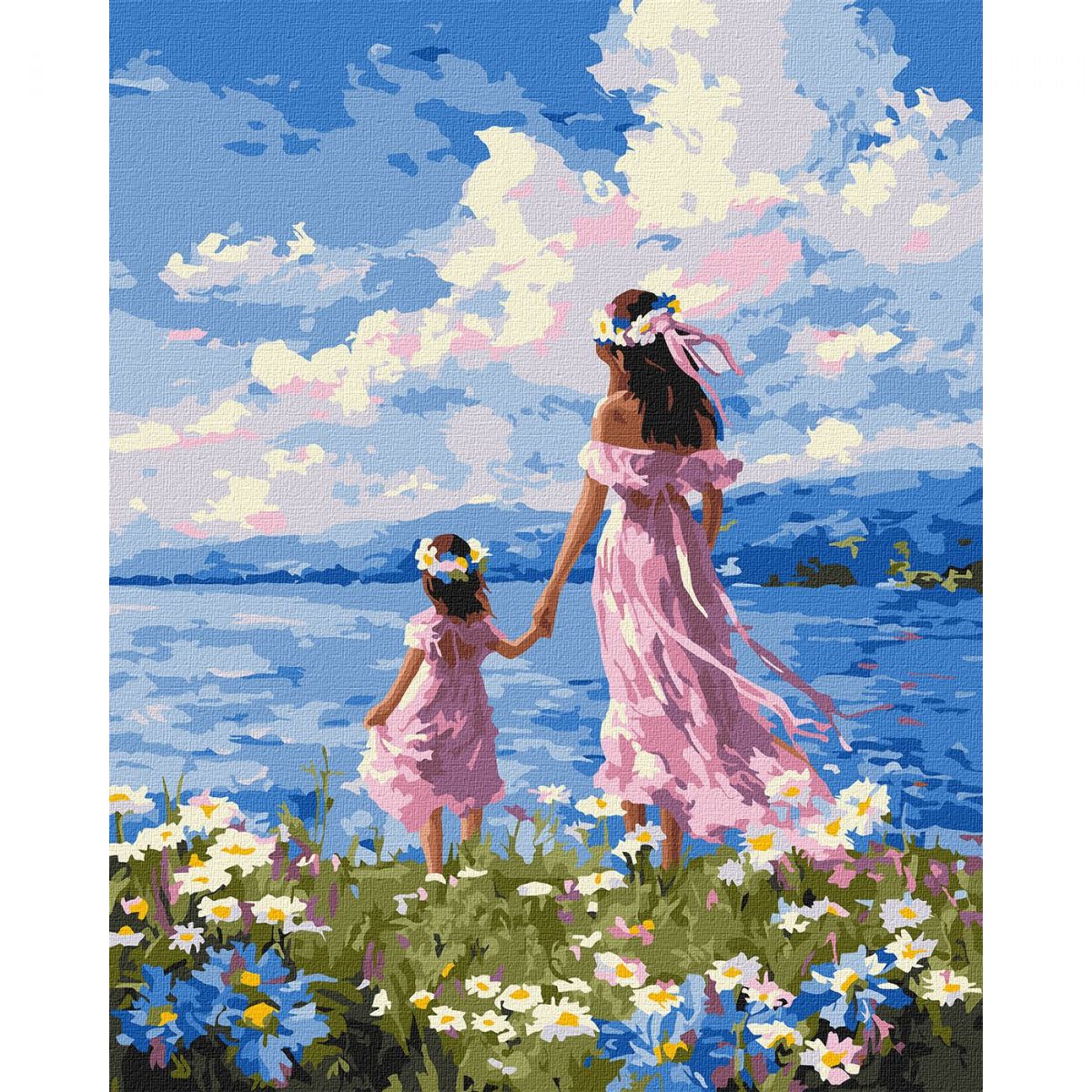 Картина по номерах "Мати і дочка" 40х50см  фото 1