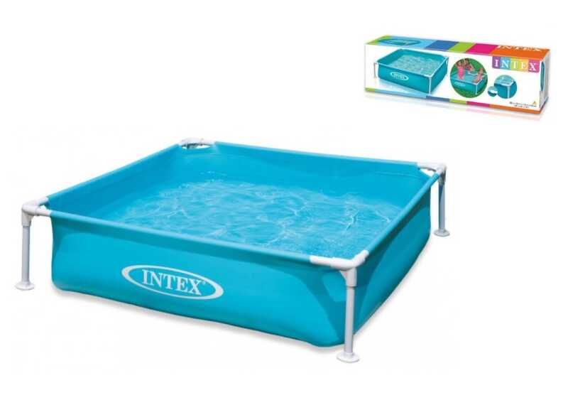 Intex Басейн каркасний розміром 122х122х30 см, об'єм: 337л, вага: 4,9 кг, від 3 років  фото 1