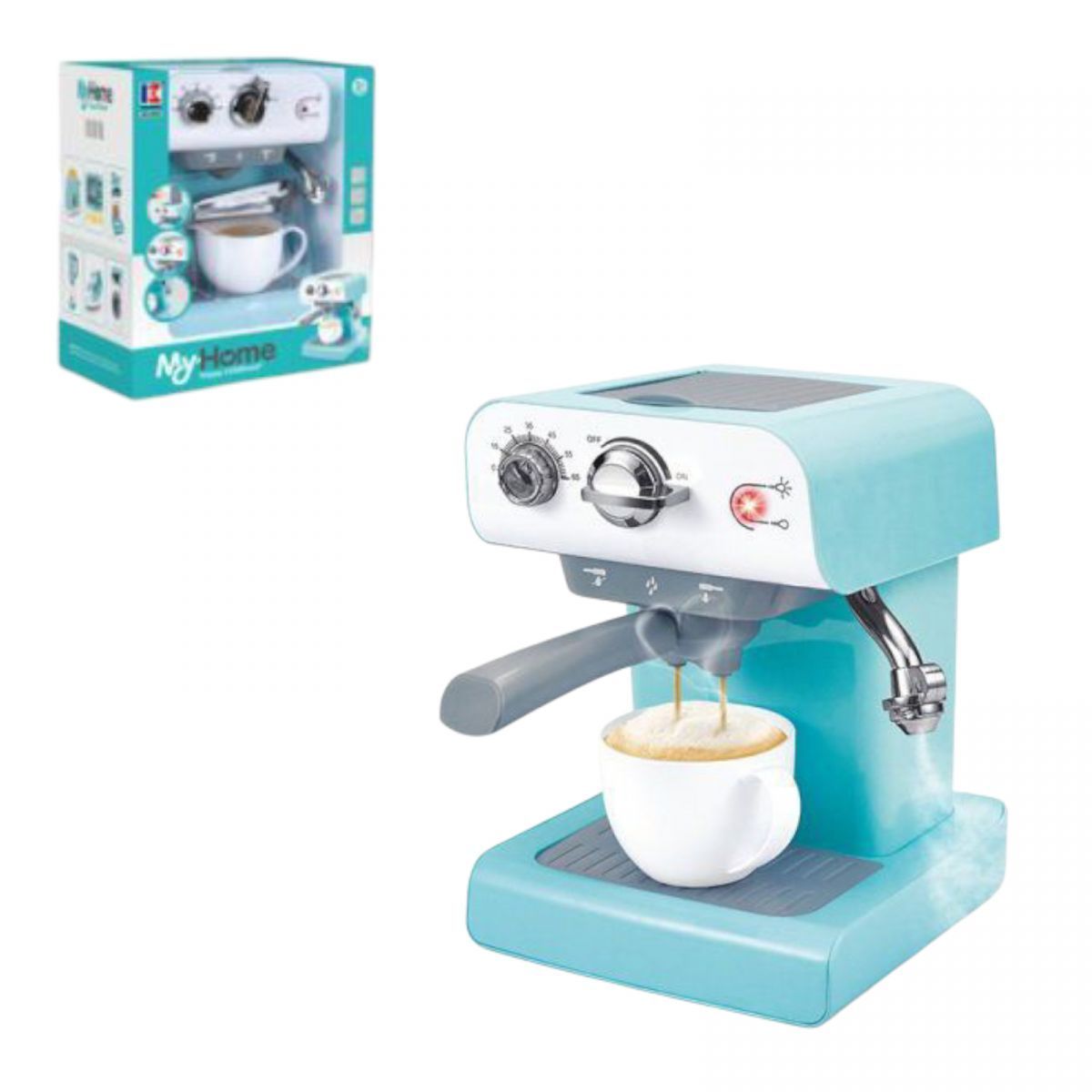 Уцінка.  Уцінка.  Кавоварка з чашкою батар. муз. світ. пар. кор. 27*21*22,5 /16/ - Пошкоджена упаковка Пошкоджена упаковка  фото 1