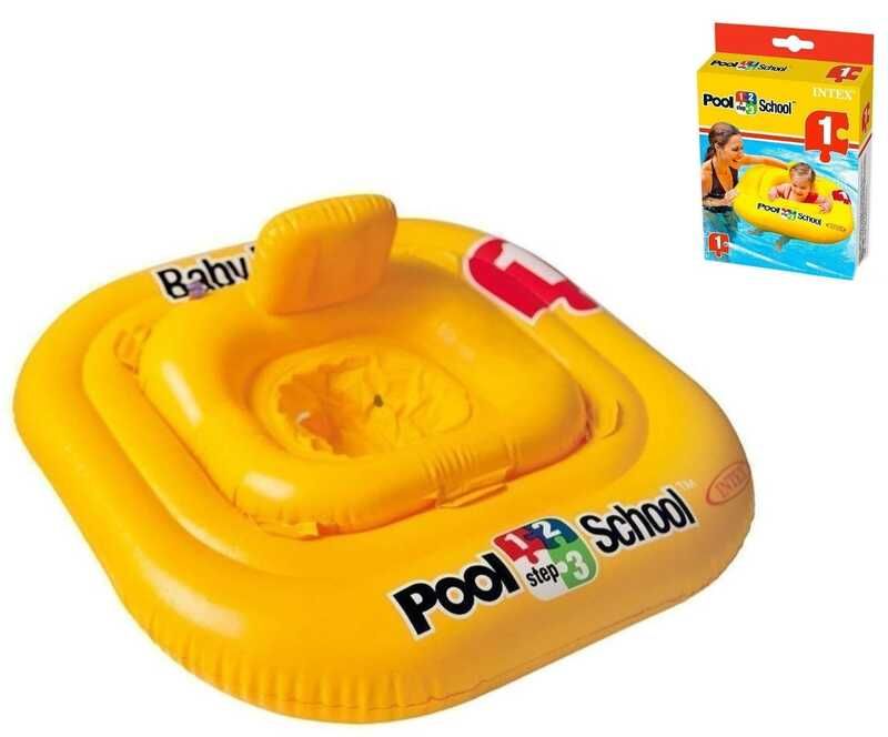 Intex Плотик-ходунки Вчимося плавати (12) розміром 79х79см, від 1 до 2 років  фото 1