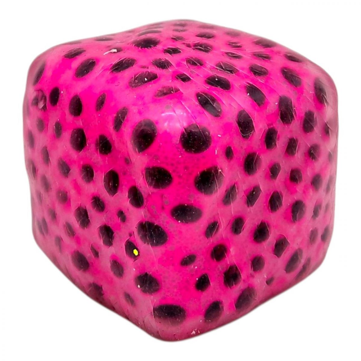 Антистрес YabbaDabba "Неоновий куб з кульками" 6см (РОЖЕВИЙ)  фото 1