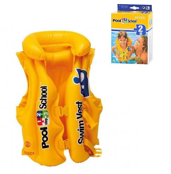Intex Жилет Жовтий (24) А розміром 49х46см, від 3 до 6 років  фото 1