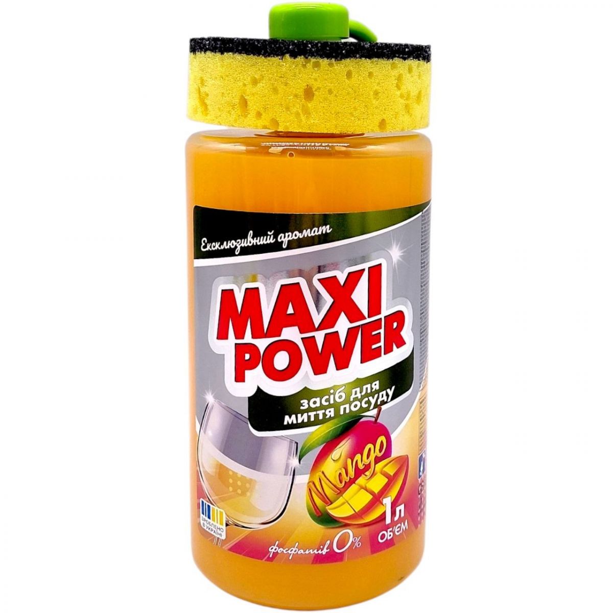 Засіб для миття посуду "MAXI POWER.  Манго" 1л  фото 1