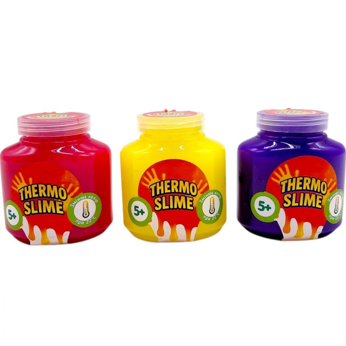 Іграшка-антистрес (слайм) Slime Thermo Fun, 95 мл (мікс видів)  фото 1