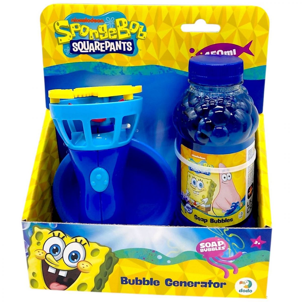 Генератор бульбашок «Sponge Bob» обʼєм 450 мл  фото 1