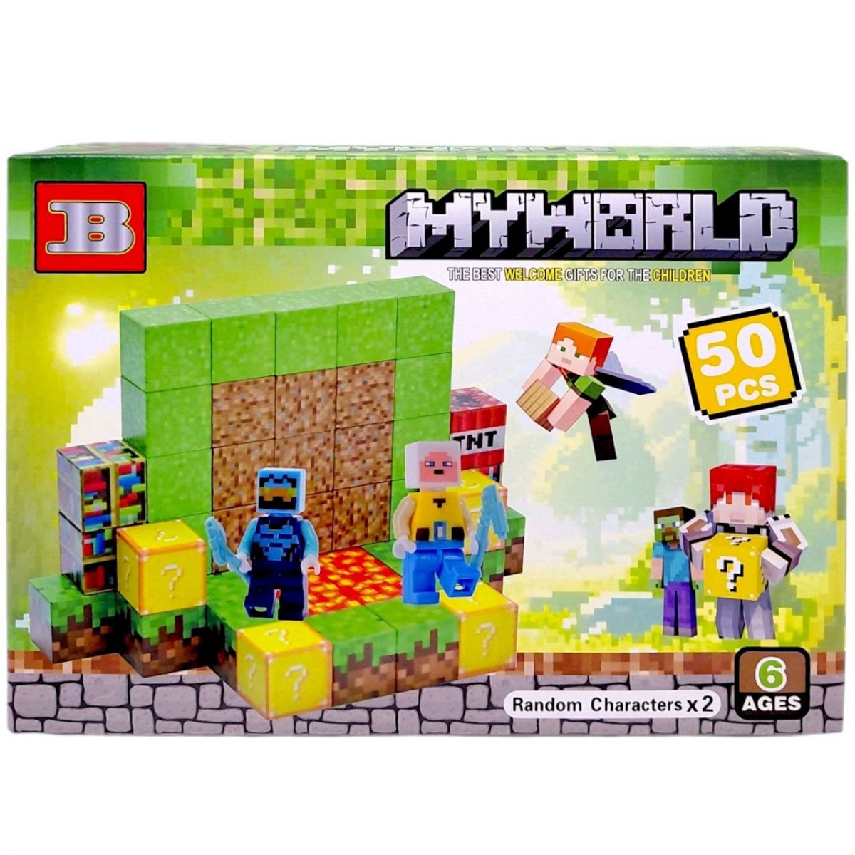 Магнітний конструктор "Майнкрафт/Minecraft" 50 деталей  фото 1