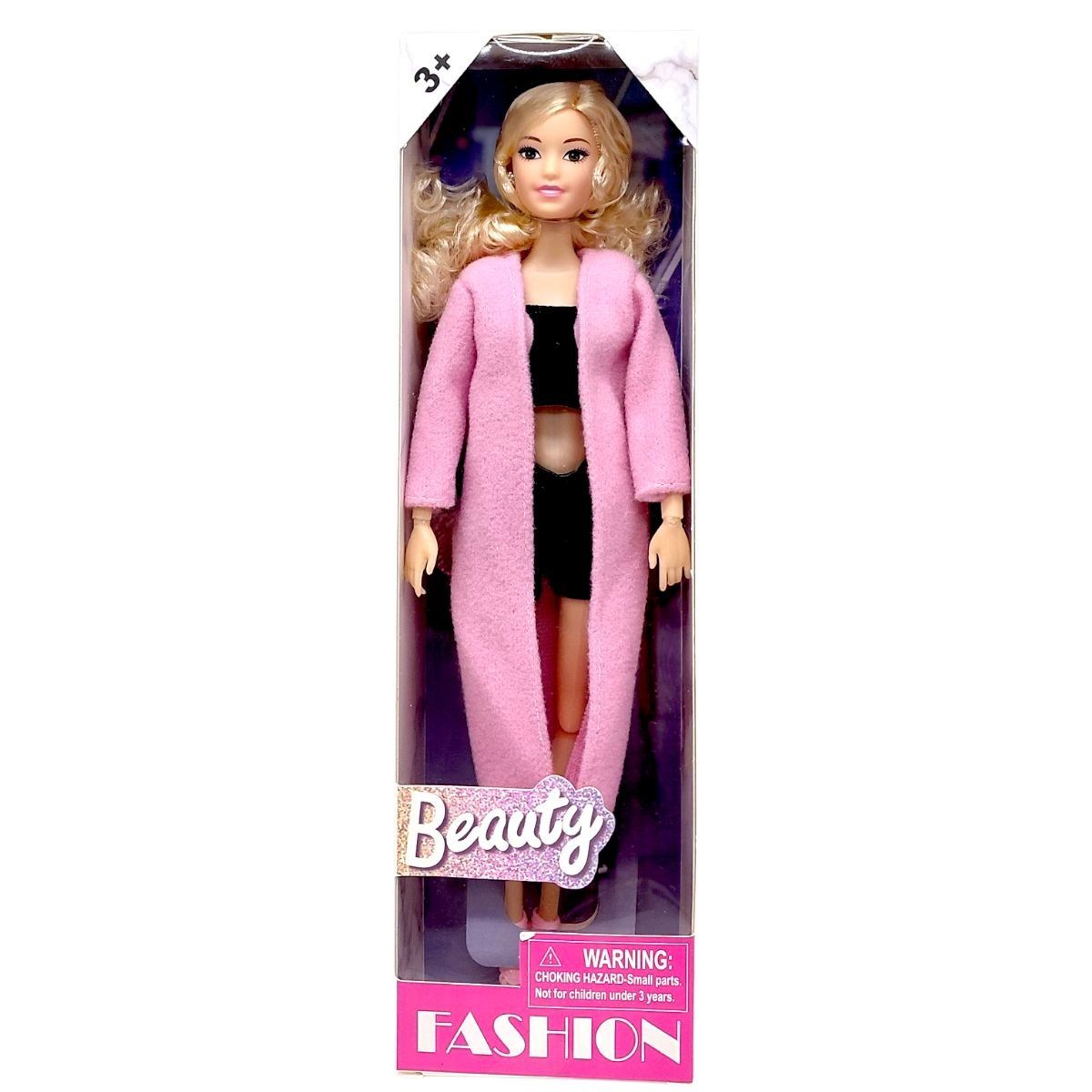 Лялька в пальто ""Fashion Beauty" 29см (РОЖЕВА)  фото 1