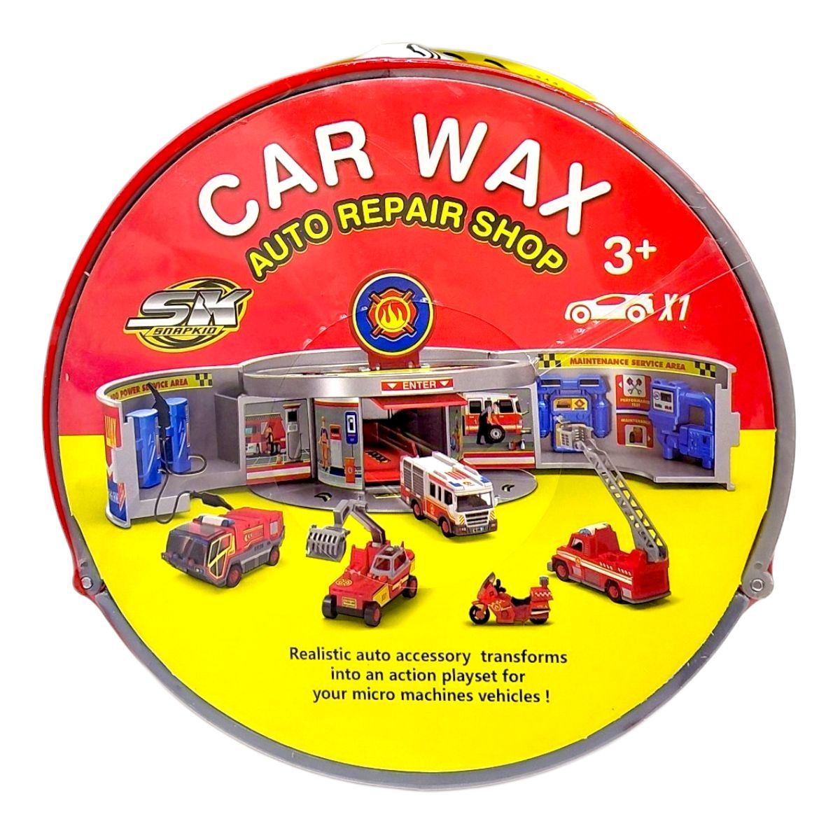 Паркінг "Автомайстерня" з металевою машинкою (КОМАНДА ПОЖЕЖНИКІВ)  фото 1