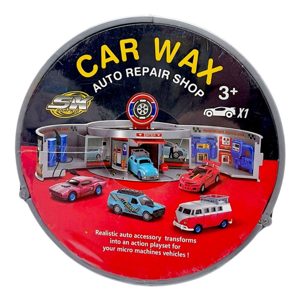 Паркінг "Автомайстерня" з металевою машинкою (КОМАНДА ГОНЩИКІВ)  фото 1