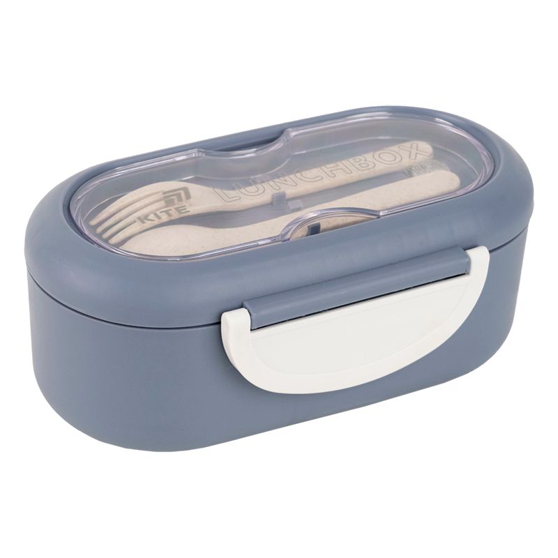 Ланчбокс з розділювачем 1000 мл, сірий  фото 1