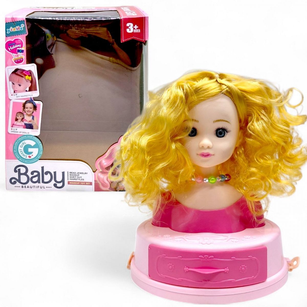 Лялька-манекен для зачісок (ЗОЛОТЕ ВОЛОССЯ)  фото 1