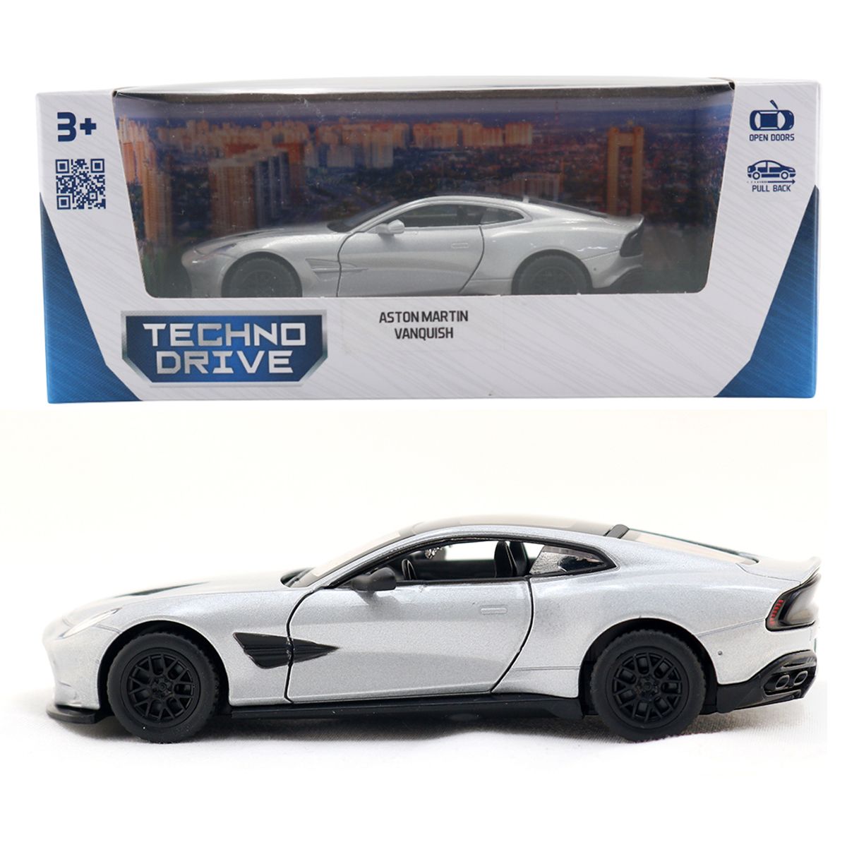 Автомодель - ASTON MARTIN VANQUISH (СЕРЕБРИСТЫЙ)  фото 1