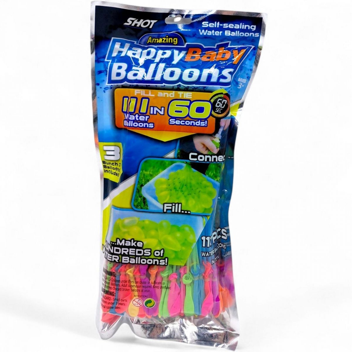 ИГРОВЫЙ НАБОР ВОДЯНЫХ БОМБОЧЕК (111 ШТ)  фото 1