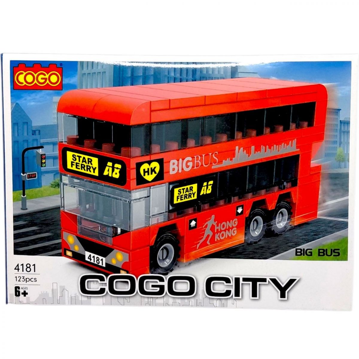 Конструктор "Місто" (123 елм. ) Великий автобус / COGO  фото 1