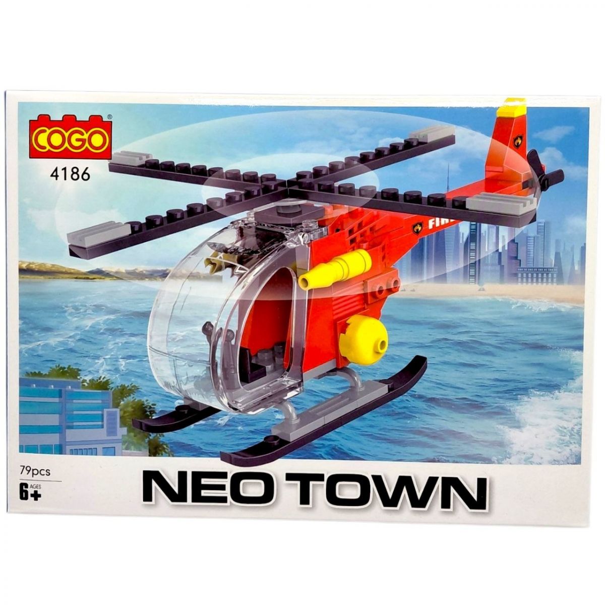 Конструктор "Місто" (79 елм. ) Гелікоптер / COGO  фото 1