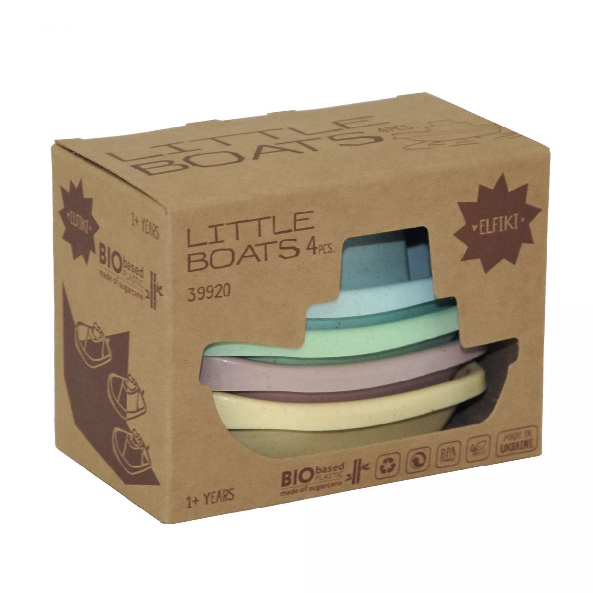 ECO Набір маленьких корабликів 4 шт. , ELFIKI  фото 1