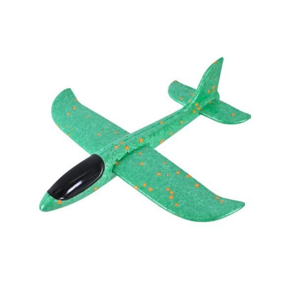 Самолет (планер) "Пенолет", в пакете 39 см (ЗЕЛЕНЫЙ)  фото 1