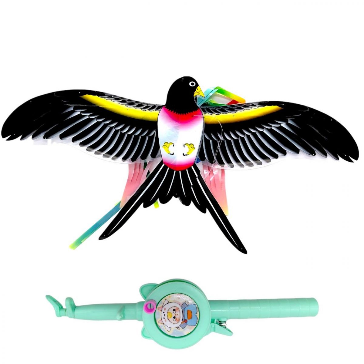 Повітряний змій, розмах крил - 47 см "Орел" (мікс катушок у асортименті)  фото 1