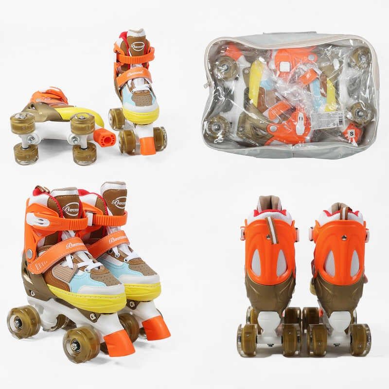 Ролики S розмір 30-33, (РІЗНОБАРВНИЙ)  фото 1