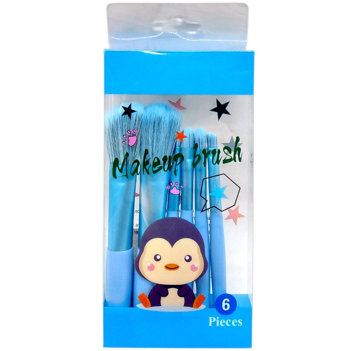 Набір пензликів для макіяжу та аквагриму (БЛАКИТНИЙ)  фото 1