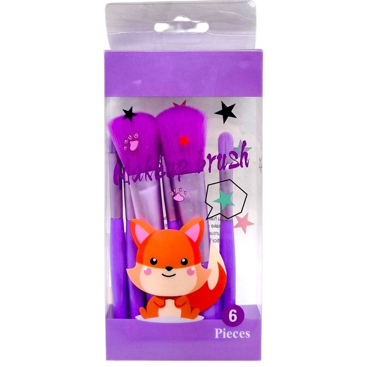 Набір пензликів для макіяжу та аквагриму (ФІОЛЕТОВИЙ)  фото 1