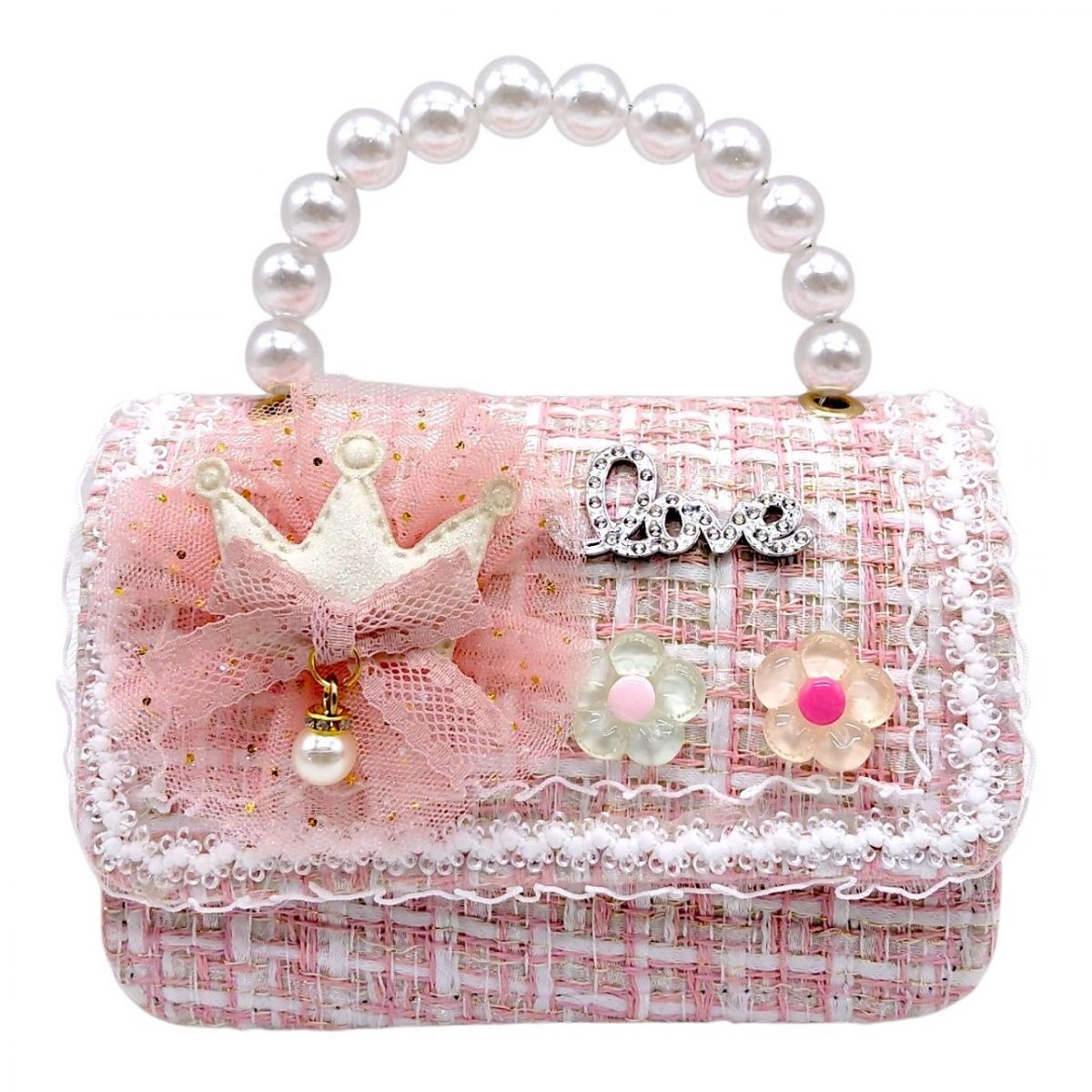 Сумочка детская "LOVE" 15х10х7 см (РОЗОВАЯ)  фото 1