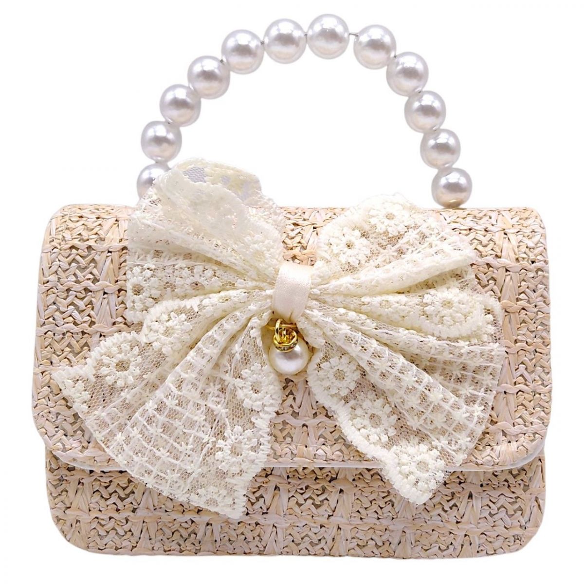 Сумочка детская с бантом 15х10х7 см (ПЕРСИКОВАЯ)  фото 1