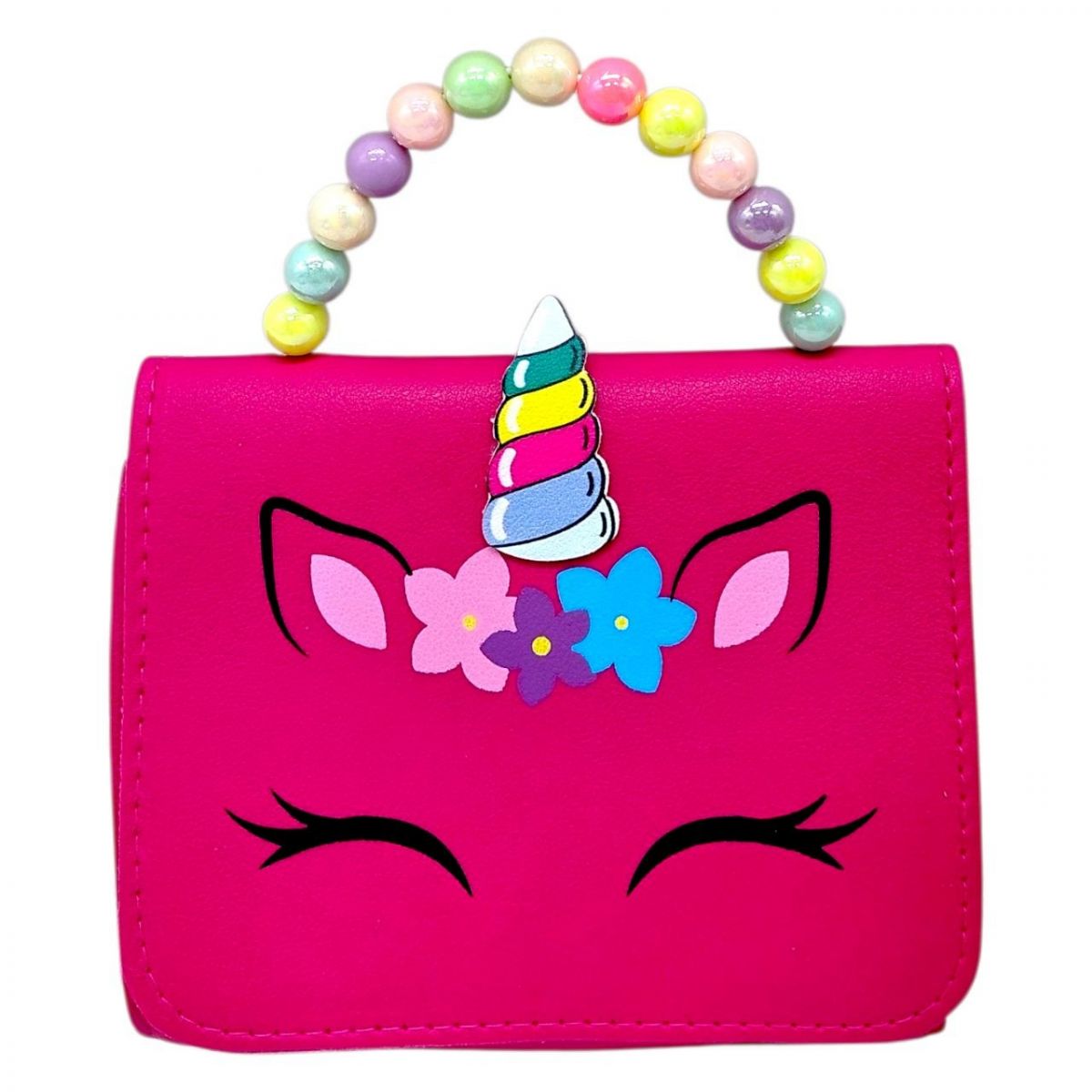 Сумочка детская "Цветной рог" (КРАСНАЯ)  фото 1