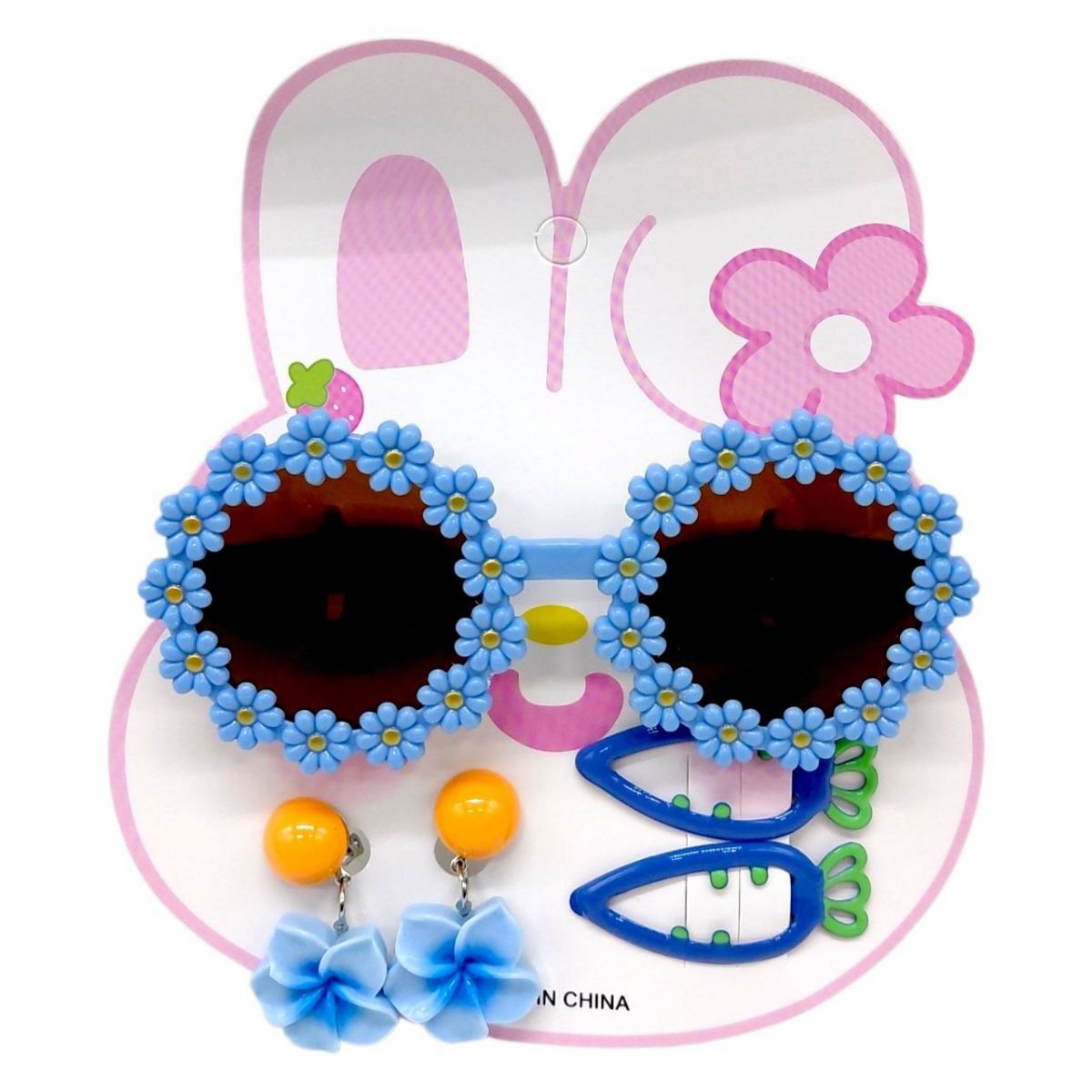 Аксессуары для девочек, очки, заколочки для волос (ГОЛУБОЙ)  фото 1