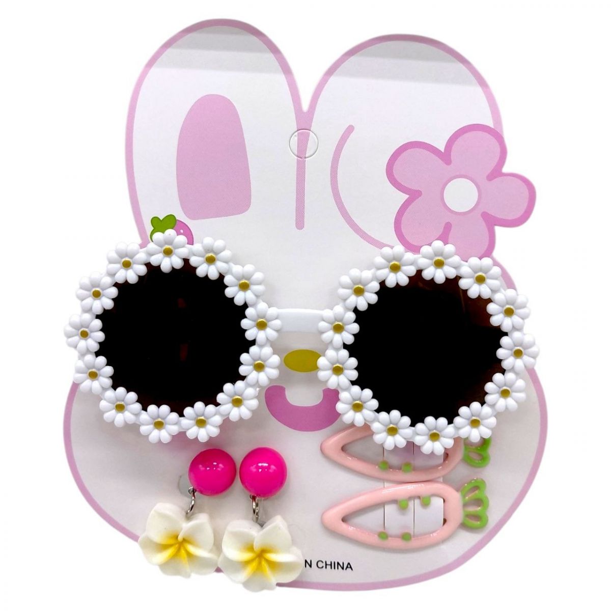 Аксессуары для девочек, очки, заколочки для волос (БЕЛЫЙ)  фото 1