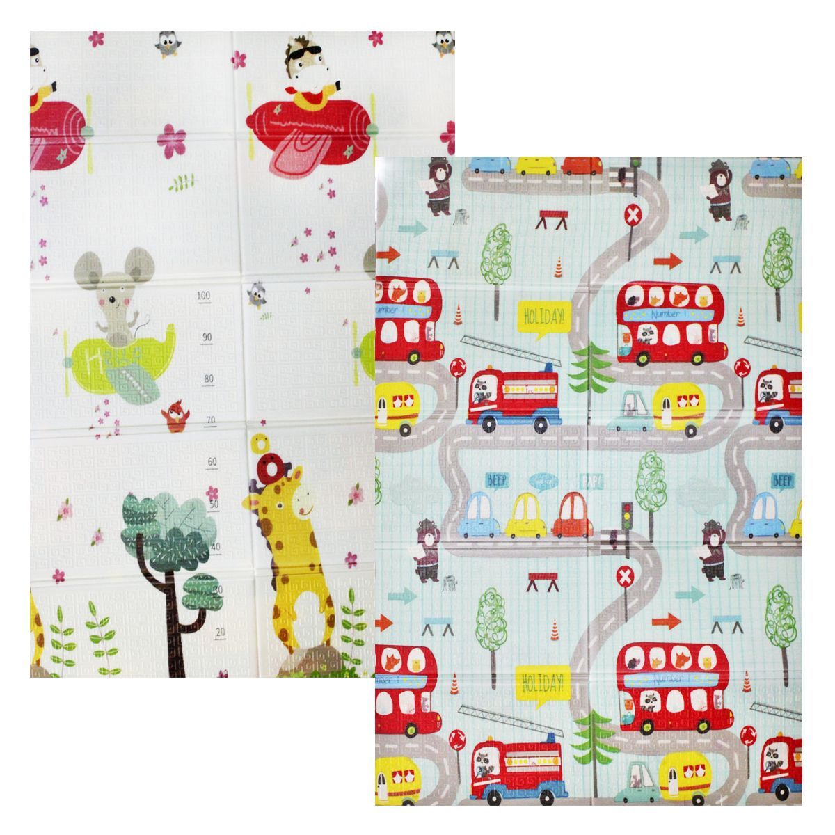 Уцінка.  Двосторонній килимок "Місто", 180х120 см - Надрізане пакування  фото 1