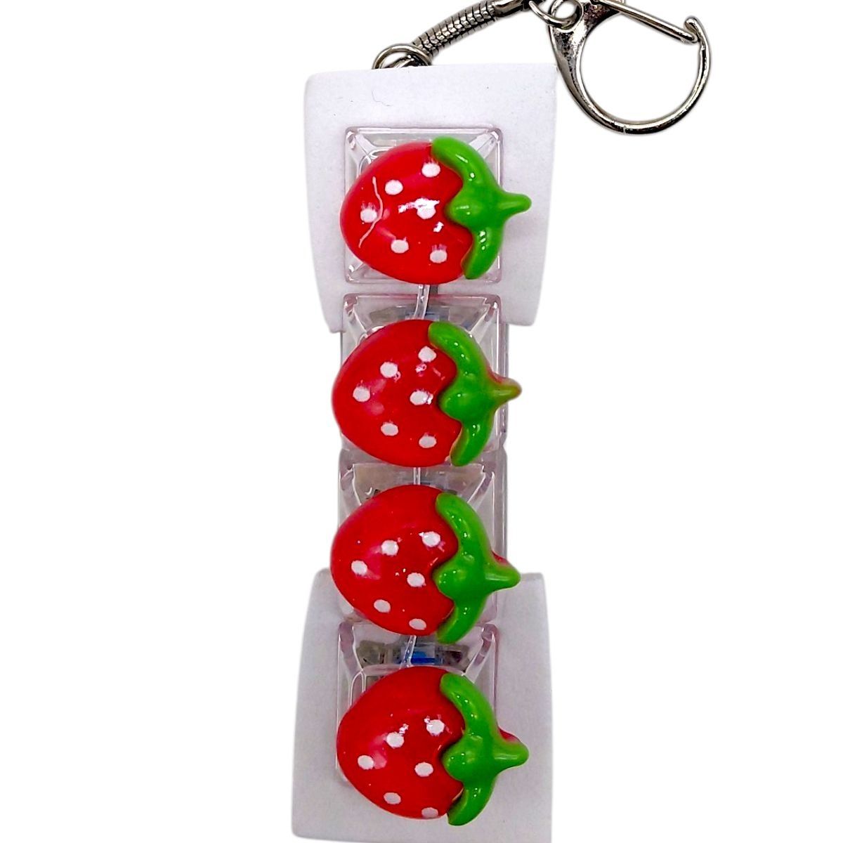 КЛАВІАТУРА-БРЕЛОК LED 4 КНОПКИ (ПОЛУНИЦЯ)  фото 1